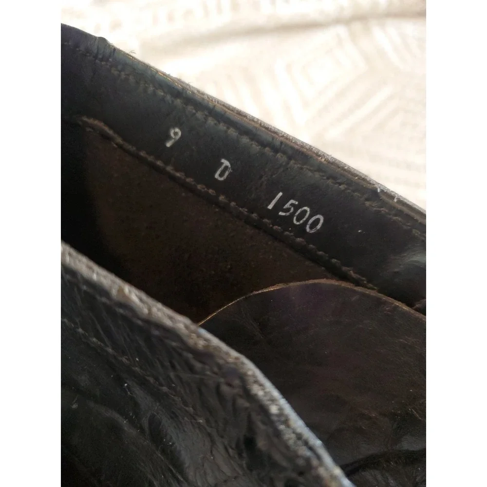 Vtg Corcoran 1500 Jump Boots 9 D black combat military made‎ in USA cap toe